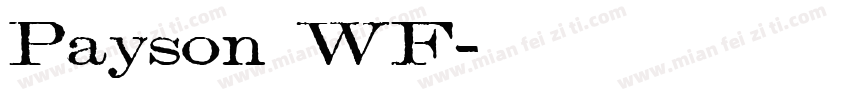 Payson WF字体转换